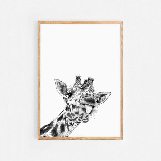 Cheeky Giraffe Print