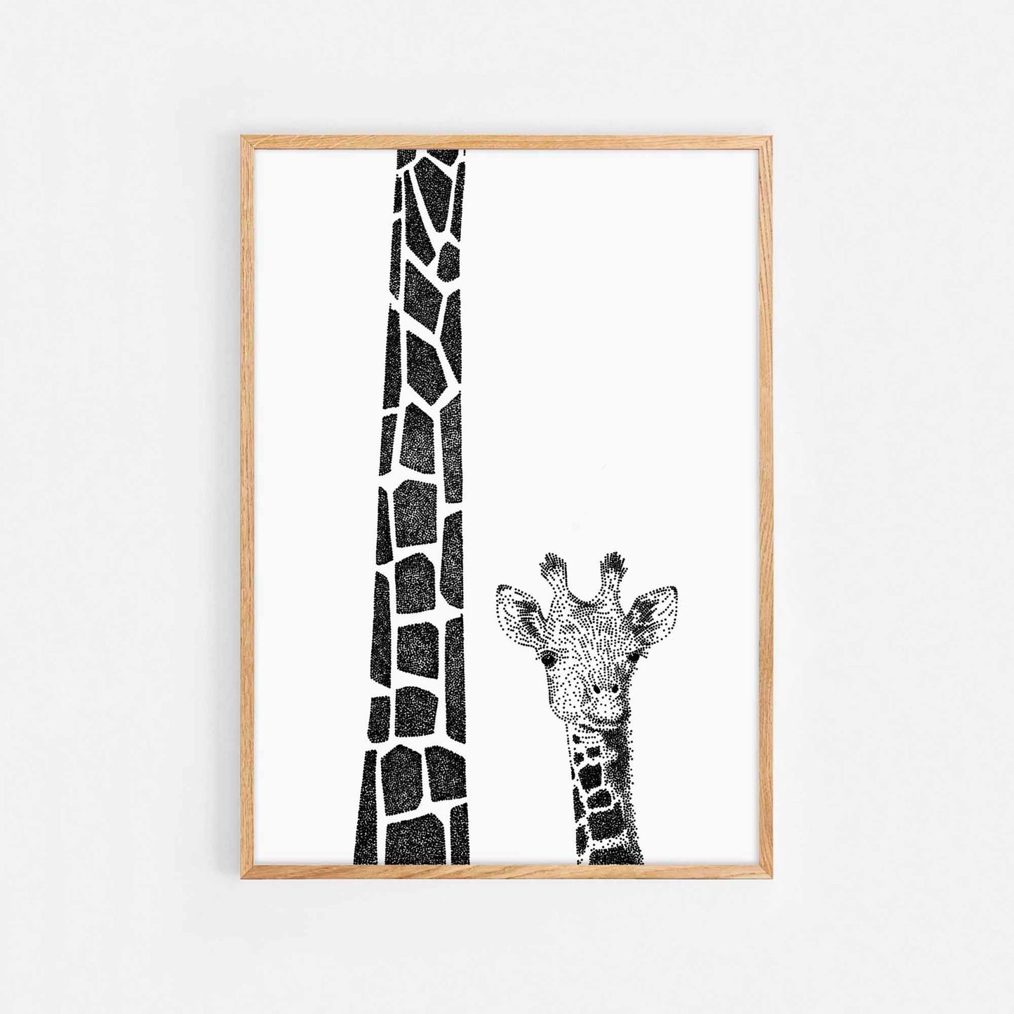 Mum + Baby Giraffe Print
