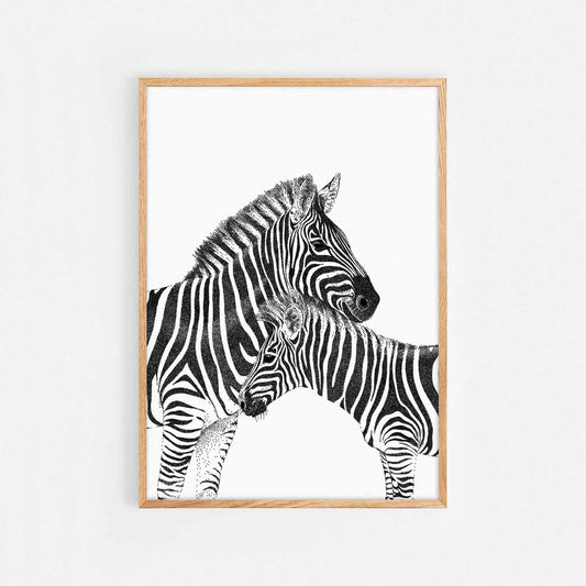 Mum + Baby Zebra Print