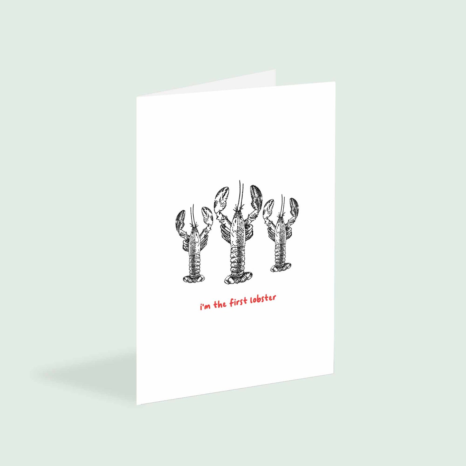 Funny Lobster Christmas Card - Love Actually - Bamber Prints