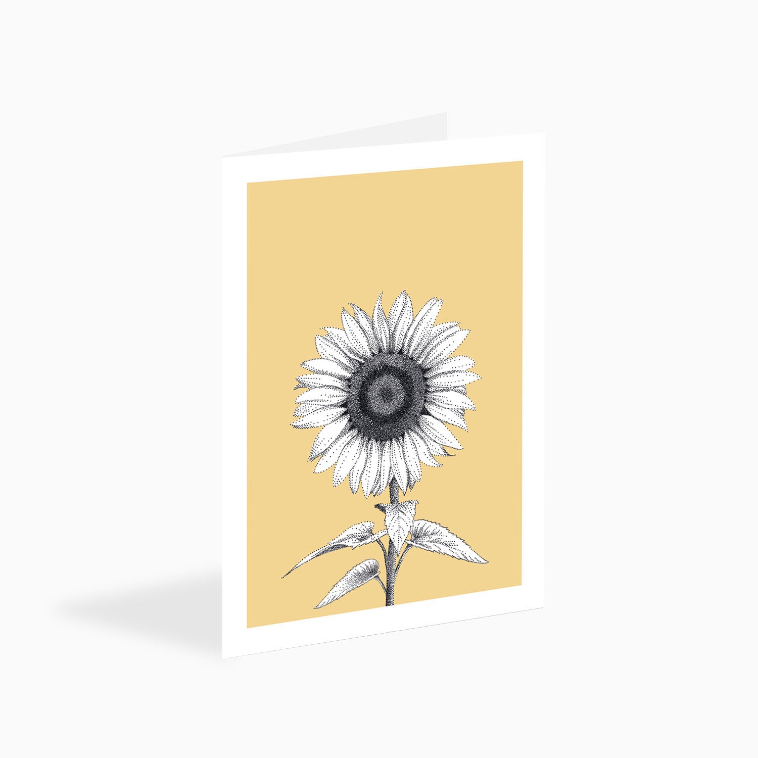Sunflower Card - Flower card for all occasions by bamber prints