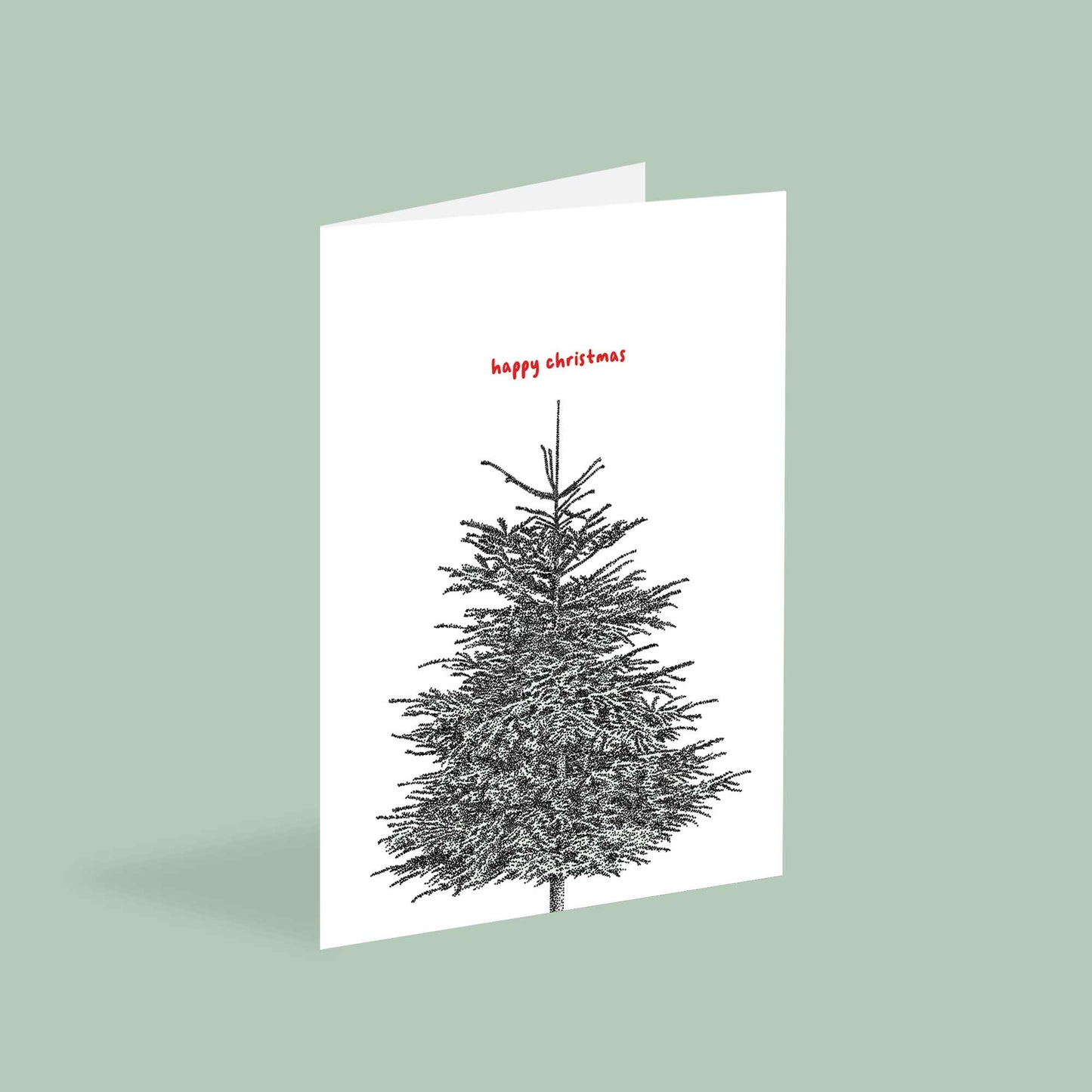 Christmas Tree Card - Floral Festive Cards - Bamber Prints