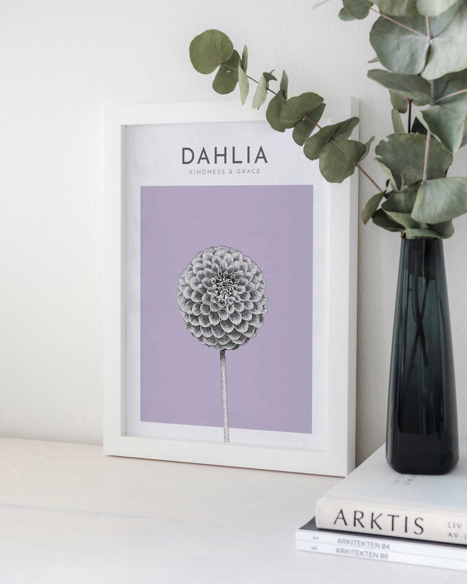 dahlia flower print bamber prints