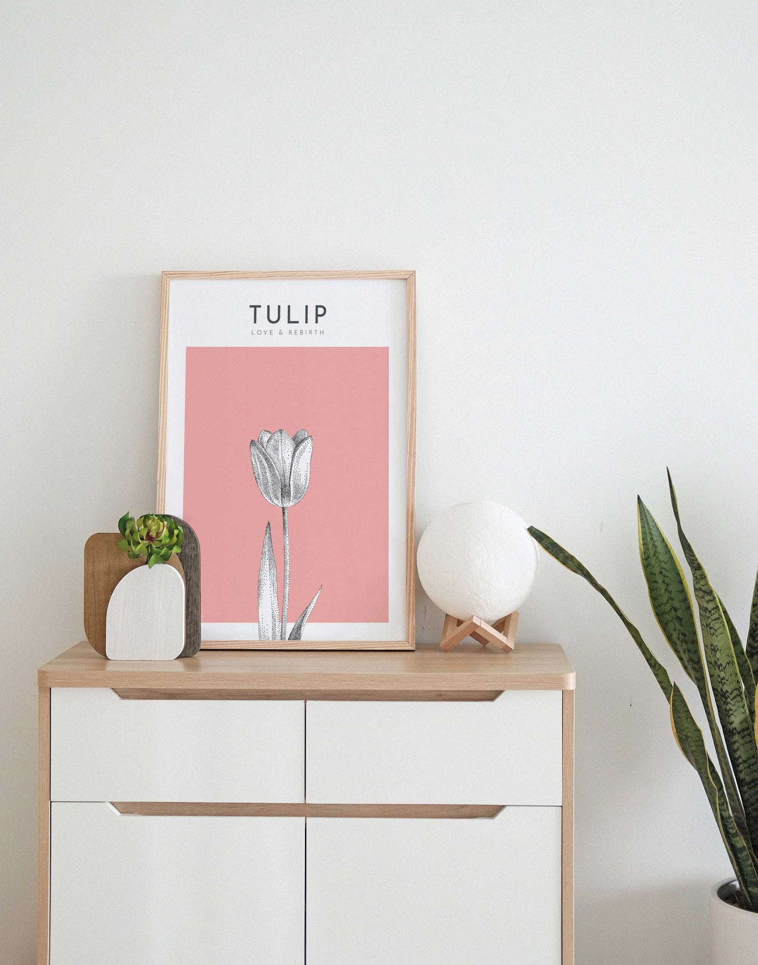 tulip print frame bamber prints